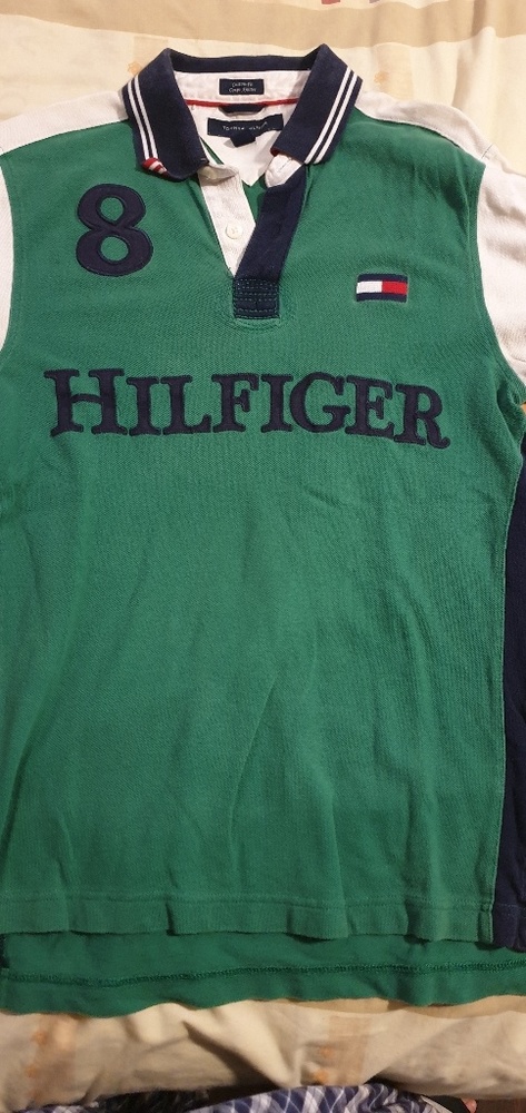 Green Tommy Hilfiger polo